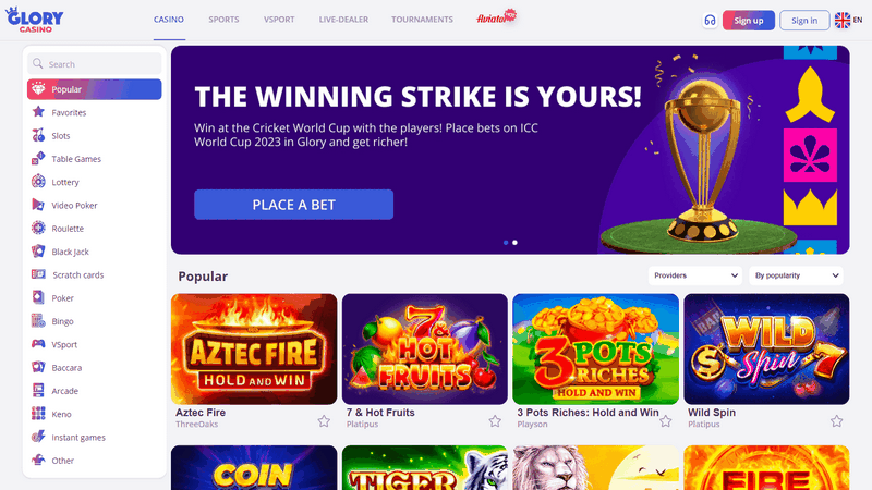 Glory Gambling Establishment Testimonial-- Fast, Fair & Mobile-Optimized Pc Gaming